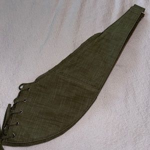 The Olive Green Corset Crossbody Sash Bag